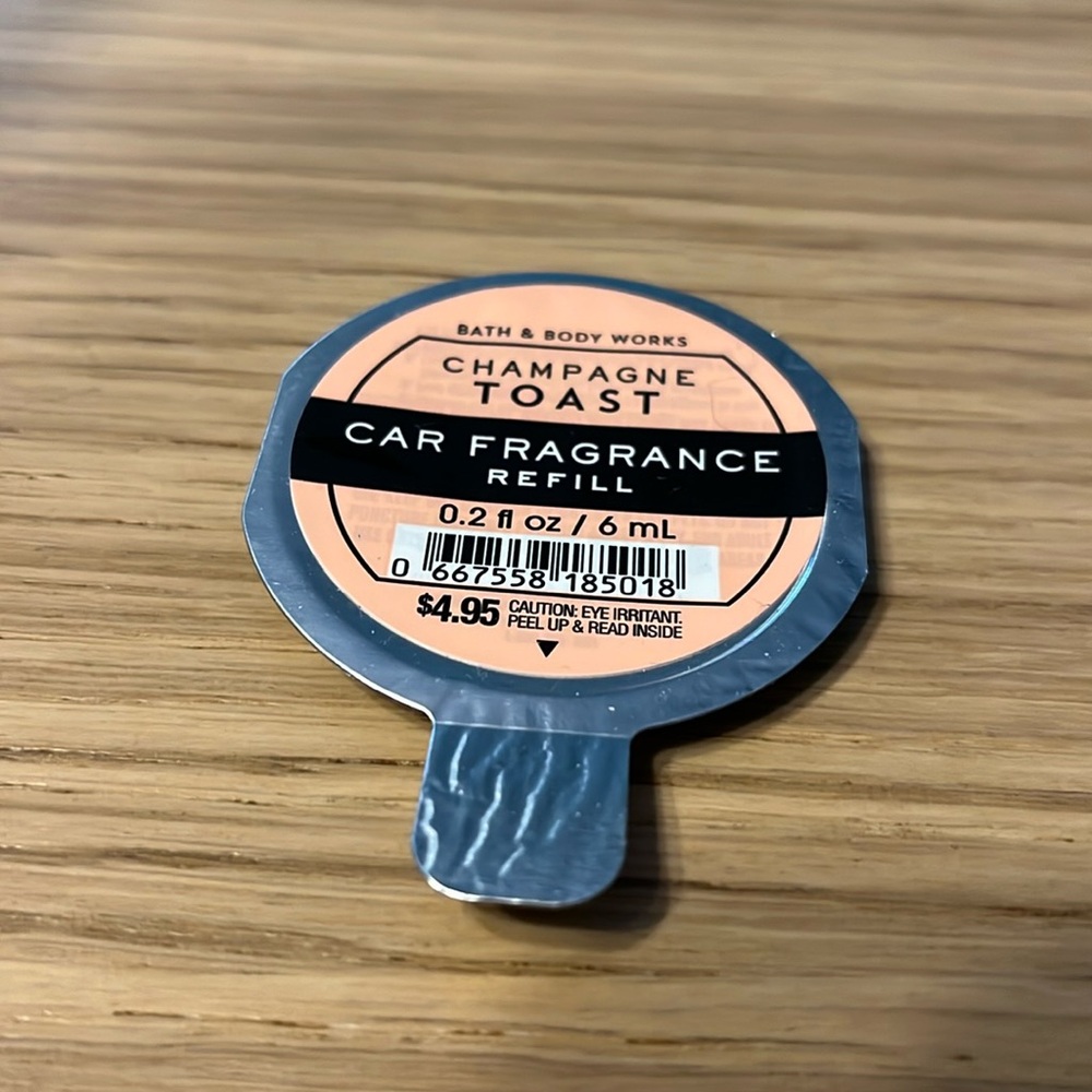 Bath & Body Works Car Fragrance Refill. Champagne Toast.